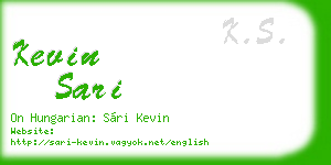 kevin sari business card
